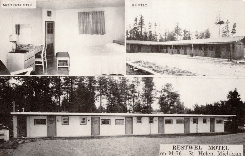 Restwel Motel - Old Postcard (newer photo)